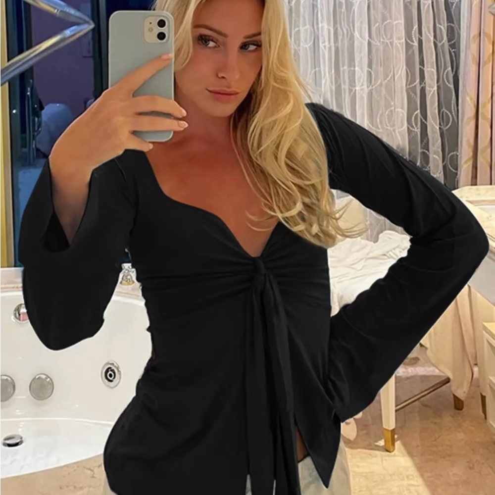 Elegant Black Women's Top